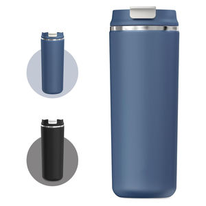 Mug à café de 12 oz et 16 oz avec couvercle, gobelet de voyage en acier inoxydable, tasse à café durable à double paroi isolée sous vide - Product Image 1