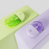 Flacon pulvérisateur portable ovale en PETG de 30 ml, flacon pulvérisateur de voyage personnalisé, flacon pulvérisateur de parfum de 50 ml avec buse dissimulée