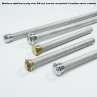 Tiges d'anode en magnésium résistant à la corrosion certifiées ISO 9001 à haute efficacité Chauffe-eau solaires Raccords de tuyauterie personnalisés flexibles