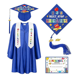 Toga y birrete de graduación para preescolar y jardín de infancia con borla 2026, estola de graduación y certificado para niños pequeños - Product Image 4