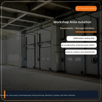 Puerta Seccional Industrial Eléctrica Personalizada de Fábrica, Puerta Elevadora Aislada Automática para Almacén, Taller, Muelle de Carga