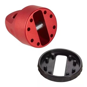 ตะขอเกี่ยวอลูมิเนียม D2604 สีแดง สำหรับตะขอลากรถยูทิลิตี้โพลาริส พร้อมลูกกลิ้งนำทาง 2 รูยึด - Product Image 2