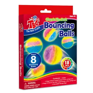 Niet Giftig Glow In The Dark Kleur Diy Kid Speelgoed Magic Springen Zand Stuiterende Bal Bouncybal Kit
