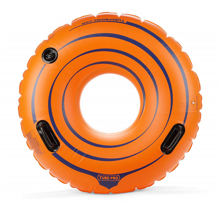 Tubo da nuoto arancione tubo da fiume Premium da 48 pollici con maniglie