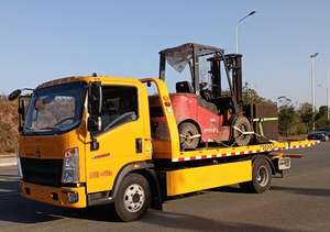 Camion diesel à plat de haute qualité de 3 à 5 tonnes, nouvel état avec dépanneuse roll-on roll-off fournie par un fournisseur réputé - Product Image 3