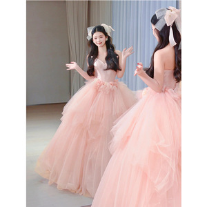 Abito <span class=keywords><strong>da</strong></span> <span class=keywords><strong>Cerimonia</strong></span> Principessa con Gonna a Tutù per Matrimonio, Esami Artistici e Cerimonie per Adulti di Alta Classe - Product Image 3