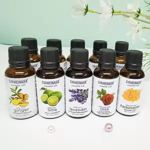 Vente en gros d'huile essentielle blanchissante pour le visage et le corps soins de la peau nourrissante anti-âge parfum aromatique SPA arbre à thé rose citron