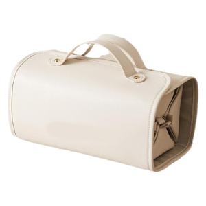 Sac de Maquillage Pliable en Cuir PU Grande Taille pour Femme, Trousse de Toilette Portable en Toile avec Fermeture Éclair et Compartiments Souples – Offre Spéciale - Product Image 1