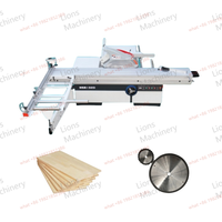 Scie à table horizontale coulissante de 3200 mm, machine à travailler le bois, découpe de précision du bois, 380V/220V, garantie 1 an