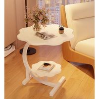 Table basse miniature en bois moderne, durable et personnalisable, table d'appoint convertible pour petits appartements, chambres et salons