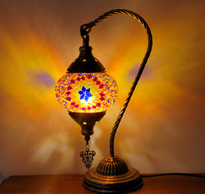 Turkish Mosaic Swan Neck DIY Desk Lamp Kit with Flexible LED Dimmable for Adult & Child Activities Home Night Light - Product Image 3