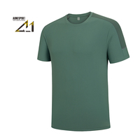 T-shirt sportif pour homme de haute qualité, en polyester/nylon tricoté, respirant, à séchage rapide, style streetwear, manches courtes, très vendu