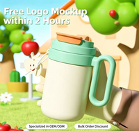 Dubbelwandige PP rietjes- & thee-infuser koffiebeker grote capaciteit modern minimalistisch groothandel korting OEM service