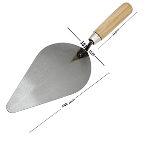 Nhà Sản Xuất Bán Hàng Trực Tiếp <span class=keywords><strong>Trowel</strong></span> Vòng Đầu Masonry Dao Công Cụ Xây Hình Bầu Dục <span class=keywords><strong>Trowel</strong></span> Chỉ Tay Cầm Bằng Gỗ Gạch Dao - Product Image 5