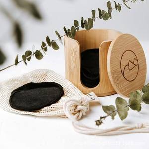 Natural <b>Wood</b> Desktop Storage <b>Box</b> 1L Covered Organizer For <b>Jewelry</b> Makeup Pads Shandong Made - Product Image 5