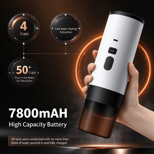 <span class=keywords><strong>Cafetera</strong></span> Portátil 3 en 1, 15 Bares, Calentamiento Inalámbrico, Pantalla Digital, Compatible con Café en Polvo, Cápsulas Nespresso y <span class=keywords><strong>Dolce</strong></span> <span class=keywords><strong>Gusto</strong></span>, para Viajes al Aire Libre - Product Image 2