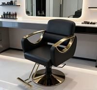 Chaise de salon de coiffure en cuir EMMA - Chaise de barbier réglable pour salons de coiffure