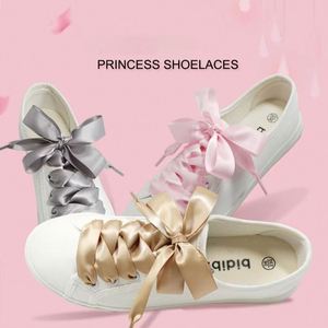 High QualityCustom Laces Length Width Flat Satin Silk Ribbon Sneakers Shoe Laces <b>Boots</b> Women Men Sneakers ShoeLace - Product Image 2