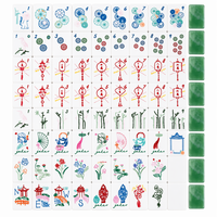 Jeu de Mahjong américain en jade vert, 160 tuiles, plateau complet en acrylique triple couche, jeu de société pour soirée familiale