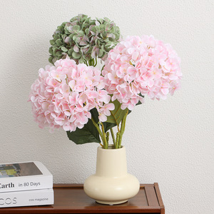 Fleur artificielle Hortensia à tige unique, vente en gros, haute qualité, toucher réel, PE souple, aspect naturel, faible MOQ - Product Image 6