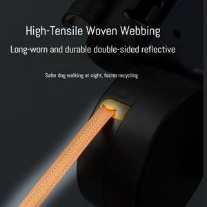 Светоотражающий Выдвижной Поводок для домашних животных 360 градусов анти-запутанный автоматический двойной поводок для домашних животных со светодиодной подсветкой прочный двойной поводок для выгула собак - Product Image 3