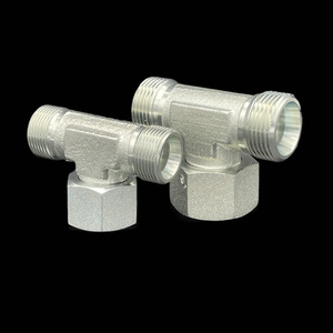 Raccords de compression hydrauliques en acier au carbone et en acier inoxydable, raccords BC BD avec filetage interne mobile, té, conduits et raccords - Product Image 2