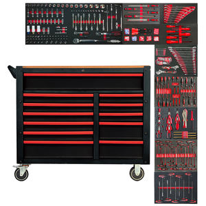 Chariot à outils industriel à roulettes avec armoire en acier pour atelier automobile, 12 tiroirs, 471 pièces, Caja De Herramientas - Product Image 1