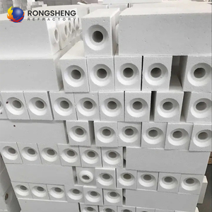 Alta Temperatura 1700 ° Ladrillos de Alúmina Electrofundida C, Alta Pureza 90% Al2O3, <span class=keywords><strong>Ladrillo</strong></span> de Corindón Refractario para Revestimiento de Hornos - Product Image 5