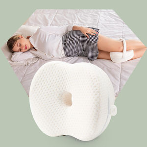 وسادة على شكل تفاحة للساق من بيووكر، مصنوعة من رغوة الذاكرة بطيئة الارتداد، غطاء قابل للإزالة والغسل من البوليستر 100٪، وسادة مريحة وقابلة للتنفس - Product Image 1