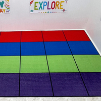 Tapis de sol moderne de luxe, grand, durable, en nylon, antidérapant, pour salon, chambre d'enfant, école
