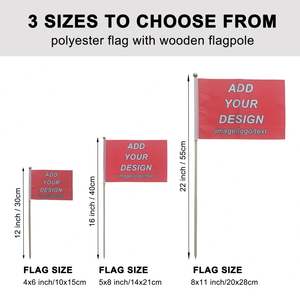 Bandera de Jardín Colgante Personalizada Ecológica de Poliéster con Impresión a Doble Cara, Señales de Jardín con Estaca y Bolsa - Product Image 3