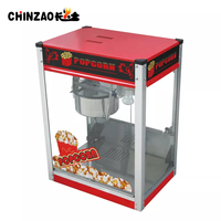 Machine à Popcorn Professionnelle Électrique Haute Efficacité en Métal Rouge pour Caramel / Fabricant de Popcorn
