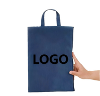 Carpeta de Documentos de Tela Oxford Impermeable Personalizada al por Mayor de una Sola Capa A4, Bolsa de Almacenamiento con Cremallera