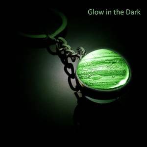 Univers <span class=keywords><strong>Jupiter</strong></span> porte-clés en verre porte-clés lunettes porte-clés en verre logo personnalisé - Product Image 4