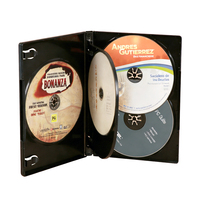 Boîte de remplacement pour DVD vidéo WEISHENG avec logo personnalisé, 14 mm, standard, double boîte de protection pour 1 disque de jeu, étui personnalisé noir pour CD/DVD