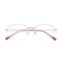 58306 Montures de lunettes légères unisexe, design unique qui flattere le visage, semi-cerclées, en alliage de haute qualité avec branches ajourées