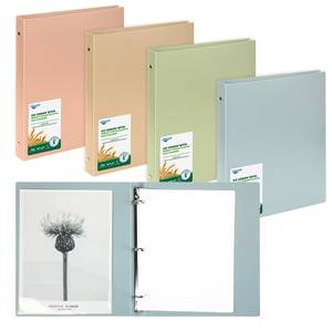 Classeur à levier <span class=keywords><strong>A4</strong></span> en plastique PP couleur Morandi, haute résistance, faible MOQ, pour rangement et organisation de documents de bureau - Product Image 6