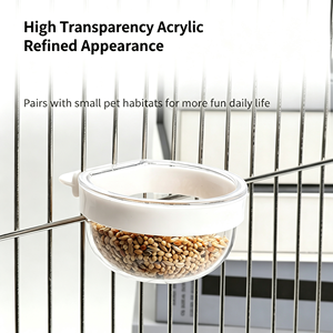 Plastic Hanging Starry Cup Bird Feeder Parrot Feeding Bowl Food Cup for <b>Budgie</b> Lovebird Cockatiel <b>Cage</b> Accessories - Product Image 5