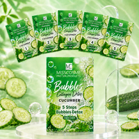 Kit de Pédicure Détoxifiant au Collagène et aux Bulles 5 Étapes à la Menthe Fraîche, Spa pour les Pieds à Bulles, Ensemble Pédicure 5-en-1 pour Salons de Manucure (Vente en Gros)