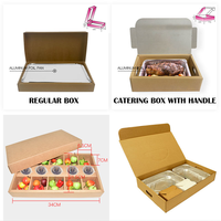 Boîte à emporter personnalisée pour gâteaux, biscuits, desserts, sushis, traiteur, fêtes - Boîte en papier recyclable et écologique avec option de gaufrage