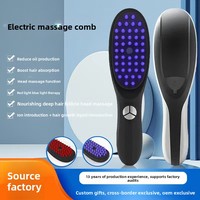 Peigne de massage électrique pour le cuir chevelu avec luminothérapie pour la nutrition des cheveux et le traitement thérapeutique du cuir chevelu Modèle W01