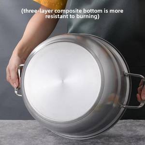 Vaporizador <span class=keywords><strong>de</strong></span> sopa <span class=keywords><strong>de</strong></span> <span class=keywords><strong>triple</strong></span> capa <span class=keywords><strong>de</strong></span> <span class=keywords><strong>acero</strong></span> inoxidable del fabricante Yolecen, olla <span class=keywords><strong>de</strong></span> Cocina <span class=keywords><strong>de</strong></span> Inducción, olla <span class=keywords><strong>de</strong></span> sopa <span class=keywords><strong>de</strong></span> doble espesor con <span class=keywords><strong>fondo</strong></span> compuesto - Product Image 3