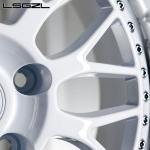 Rines Forjados de 2 Piezas con Borde Escalonado Blanco Brillante de 16 18 20 21 22 24 26 Pulgadas Maza 5x114.3 5x112 5x130 para Autos de Marca para Mercedes BMW RR - Product Image 2