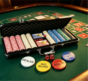 Boutons de poker professionnels pour casino, diamètre 50 mm, épaisseur 5 mm, pour Small Blind, Big Blind, All-in et Dealer, pour les tournois de Texas Hold'em - Product Image 3