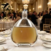 Bouteille de brandy blanc de 750 ml avec bouchon en caoutchouc, logo en relief, capsule thermorétractable, emballage traditionnel
