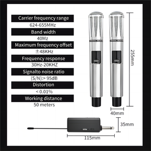 Demao YRG-227 microphone sans fil rechargeable pour KTV chant vidéo <span class=keywords><strong>HD</strong></span> <span class=keywords><strong>son</strong></span> portable série originale - Product Image 2