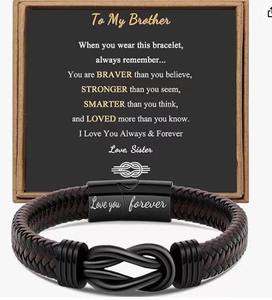 Nueva Pulsera Moderna Antiestática, Correa de Muñeca Tejida a Mano, Pulsera de Cuero y Acero Inoxidable con Cierre Magnético, Regalo para la Familia - Product Image 3