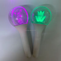 Bâton lumineux LED en acrylique plastique à changement de couleur avec logo personnalisé, portable pour les concerts et les fêtes