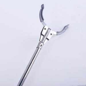 ที่คีบขยะสแตนเลสด้ามยาว เครื่องมือทำความสะอาดสระว่ายน้ำ สีเงิน - Product Image 1