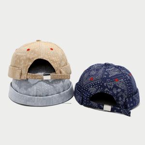 Gorra de béisbol retro artística con estampado de cachemira para mujer, gorros Docker personalizados sin visera con diseño de flor de cachemira para hombre, para exteriores y estilo urbano. - Product Image 2